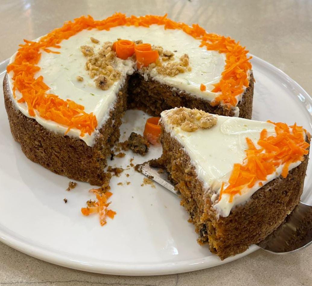 Healthy Carrot Cake  - كيك الجزر الصحي   :  USD 25  /  