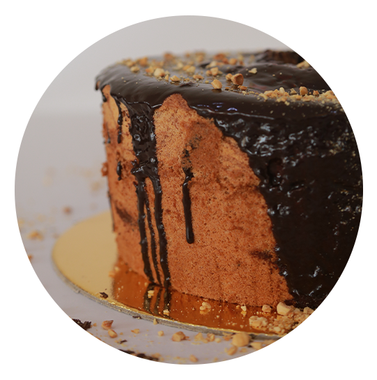 Marble Chiffon Cake with Chocolate - ماربل شيفون كيك مع شوكولا  :  USD 20  /  قالب