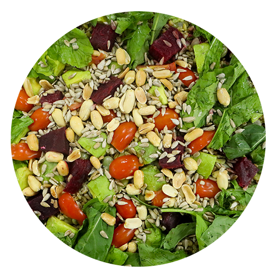 Freekeh Salad with Beetroot and Avocado  - سلطة الفريك مع الشمندر والافوكادو  :  USD 35  /  7 اشخاص